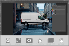 Delivery Van Mockup Product Image 2