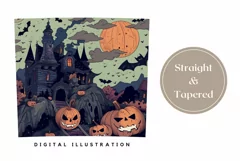 Halloween Tumbler Wrap, Halloween Pumpkins Tumbler Design Product Image 3