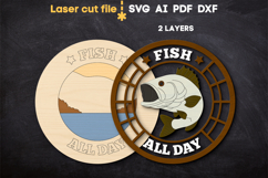 Fishing SVG laser cut files for Glowforge Product Image 3