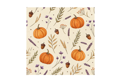 Cottagecore Fall Harvest Digital Paper, Seamless Pattern Product Image 3