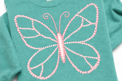 Pearl Butterfly PNG, Easter Bunny Outline PNG, Happy Easter Product Image 1