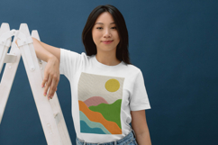 Colorful Sunset Landscape Embroidery Design Product Image 3