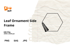 Leaf Ornament Side Frame Product Image 1
