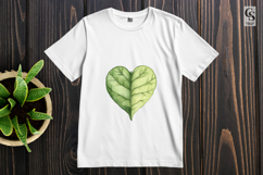 Watercolor Heart Clover Leaf Clipart Sublimation PNG Product Image 2