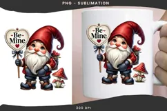Valentine gnome png design for T-shirts Product Image 3
