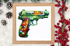 Funny Christmas Boy At Home Clipart Sublimation Product Image 3