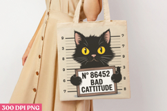 No. 86452 Bad Cattitude PNG, Funny Cat Sublimation Product Image 1