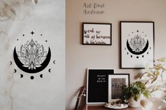 Lotus Svg, Floral Moon svg, Lotus flower png and svg Product Image 6