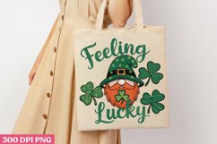 Feeling Lucky PNG, St Patricks Day Gnome Sublimation Product Image 3