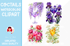 4 Floral Drinks Collection with Botanical Summer Elements Product Image 1