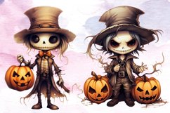Cute Skeleton Halloween Bundle, Cute Skeleton Halloween PNG Product Image 4
