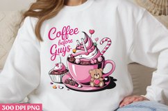 Coffee &amp; Guys PNG, Cozy Valentine Sublimation PNG Product Image 3