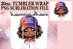 RADIANT EVENINGS 20oz TUMBLER WRAP, Black Woman Product Image 1
