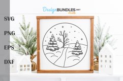 Winter landscape SVG Product Image 3