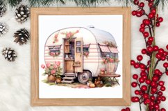 Watercolor Caravan Clipart, Caravan Clipart, Caravan Product Image 3