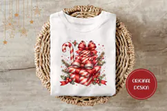 Christmas Presents Illustration, Christmas Candy Cane PNG Product Image 3