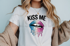 Kiss Me Sublimation PNG, Valentine’s Day PNG Product Image 3