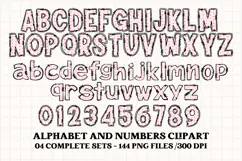Mother's Day Alphabet clipart, mother’s day letters doodle Product Image 3
