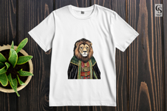 Royal Lion King Watercolor Clipart Sublimation PNG Product Image 2