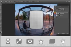 Bus Stop Billboard Fisheye Lens Product Image 2