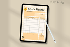 Cute Daily Study Planner | Canva Editable Template Printable Product Image 3