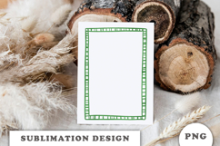 Green Christmas Frame png Product Image 3