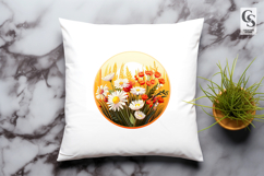 Colorful Floral Bouquet Clipart Sublimation PNG Product Image 3