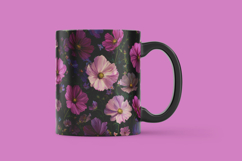 Purple Floral Digital Paper Product Image 3