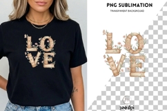 Book Lover LOVE PNG Sublimation | Floral Book Stack Design Product Image 1