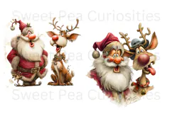 Christmas, Ephemera, Shabby Chic , PNG, Clipart Product Image 3
