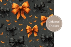 Cute Bows Tumbler Wrap, Cartoon Halloween Tumbler Template Product Image 3