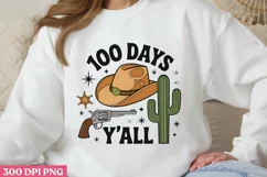100 DAYS Y ALL PNG, 100 Days Of School Sublimation PNG Product Image 3