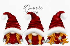 Christmas Best Friends Gnomes | Gnome Clipart PNG Product Image 5