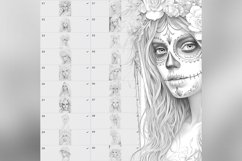 45 Procreate La Catrina Stamp Brushes Product Image 5