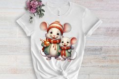 Funny Snowman Sublimation Clipart, watercolor Clipart Product Image 3