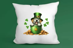 St Patricks Day Dog with Gold Coin Clipart, St Patricks Day Product Image 3