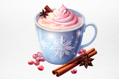 Christmas hot chocolate sublimation PNG Product Image 3