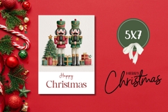 Cartoon Christmas Nutcrackers Greeting Card Design Product Image 3