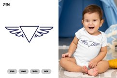 Winged Frame SVG &amp; Clipart - Wing SVG Product Image 1