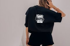 Back of Comfort Colors Tshirt Mockup, Black Comfort Colors Product Image 1