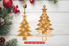 Christmas Tree Ornament Laser Cut Product Image 1