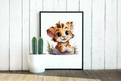 Cute baby tiger SVG, Cute baby tiger png Product Image 3