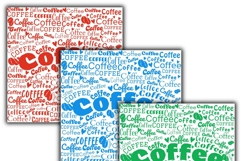 coffee digital papers, Coffee pattern, Coffee background Product Image 2