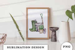 Watercolor Garden sublimation PNG Product Image 3