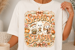 Spooky Season Cute Ghost Halloween Sublimation SVG Product Image 1