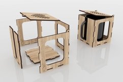 Mug Box Laser Cut Svg Files, Wooden Mug Box Laser Cut Files Product Image 3