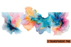 Watercolor Splashes Background Clipart , PNG Product Image 1