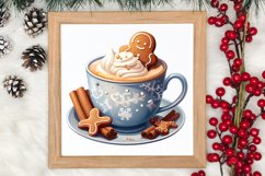 Christmas Coffee Hot Cocoa Sublimation Clipart Product Image 3