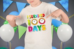 I survived 100 days SVG Design, 100 day of school SVG Design Product Image 3