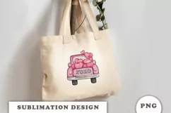 Valentine truck XOXO PNG Product Image 3